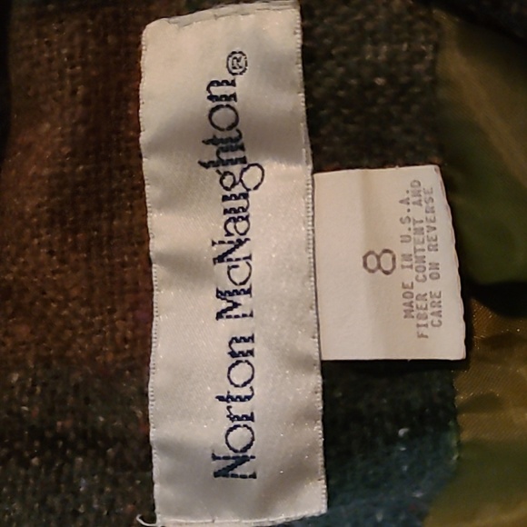 Norton McNaughton Vintage Wool Plaid Jacket size 8 - Picture 6 of 7
